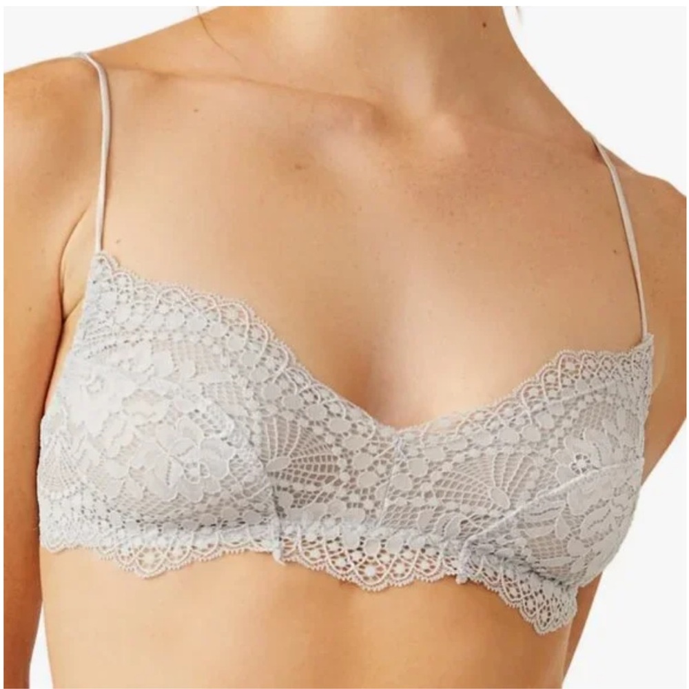INTIMATELY FREE PEOPLE Maya Multiway Bralette in Luna Rock Light Gray Size XS - Picture 2 of 13